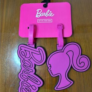 Barbie Pink Silhouette Bag Tags